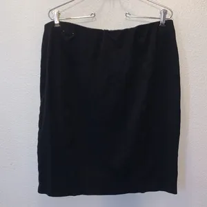 Maurices black stretchy office pencil skirt thumbnail 3