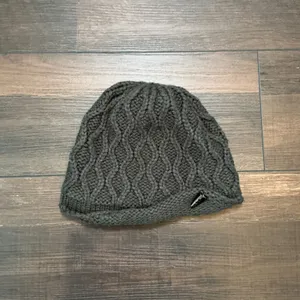 The North Face Cable Knit Beanie Charcoal Grey Logo Winter Hat OSFM Gorpcore thumbnail 3