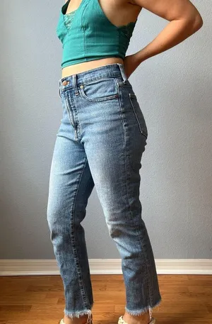 Madewell The Perfect Vintage Crop Raw Hem Jeans Size 28 thumbnail 4