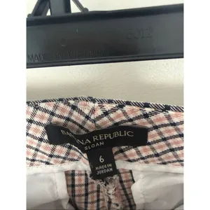 Banana Republic Women’s 6 Sloan Plaid Patterned Pants Ankle thumbnail 2