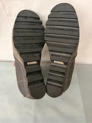 Sorel Gray Canvas Leather Wedge Ankle Boots Women’s Size 9 Excellent(B227) thumbnail 12