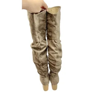 Journee Collection Over The Knee Boots Size 6 Vegan Leather Block Heel Round Toe thumbnail 5