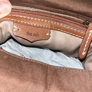 The Sak brown leather backpack in GUC. thumbnail 4