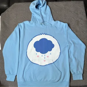 Care Bears Grumpy Bear Blue Graphic Hoodie size M thumbnail 1
