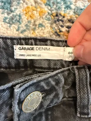 Garage Women's Black Wide Leg Flare Jeans thumbnail 4