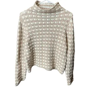 Anthropologie Sleeping on Snow Popcorn Turtleneck Sweater Women’s Size Small thumbnail 4