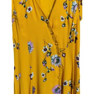 Free‎ People Lost In You Floral Midi Dress Yellow Women's Size Small thumbnail 9