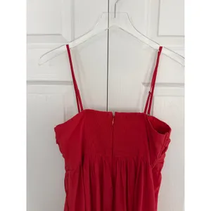 Abercrombie & Fitch Emerson Red Tiered Maxi Dress Strapless Convertible Resort thumbnail 8