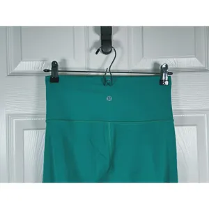 Lululemon Wunder Train High Rise Leggings 24" Green Size 6 Gym Pilates Yoga thumbnail 6