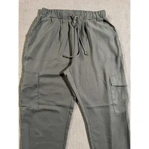 ALLIE ROSE Women's Black‎ Lightweight Green Joggers Cargo Size Medium thumbnail 2