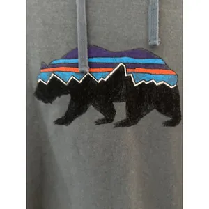 Patagonia W. Fitz Roy Bear Uprisal Hoody Shadow Blue Regular Fit Size Medium thumbnail 6