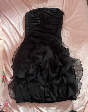 vintage cache strapless cocktail dress thumbnail 1