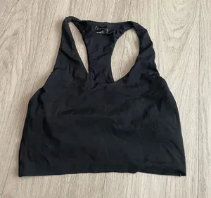 OFFLINE Black Stretch Bralette with Thin Straps thumbnail 1