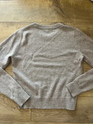 REFORMATION 👢Tan Crew Sweater - Cashmere Fabric - Size XS thumbnail 4