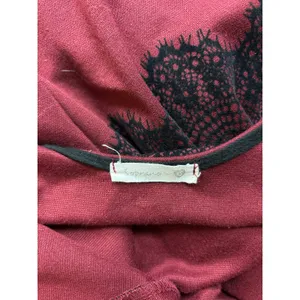 Soprano Red Maroon Black Lace Sleeveless Fit Flare Formal Cocktail Mini Dress thumbnail 6