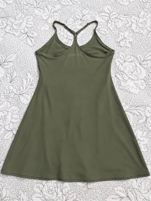 💥 Outdoor Voices The Exercise Dress Evergreen Built In Shorts Women’s S 🧡 thumbnail 4