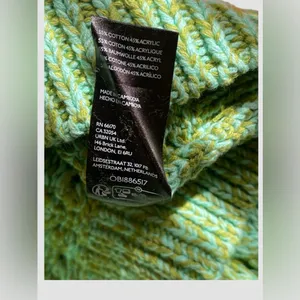 Urban Outfitters BDG Killian Quarter-Zip Pointelle Green Knit Sweater Sz M NWOT thumbnail 8