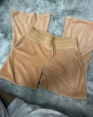 Aerie Orange Velvet Sweat Pants thumbnail 2