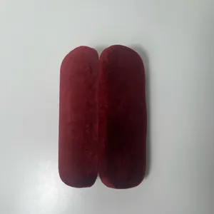 Gucci Red Velvet Large Clamshell Hard Sunglasses Eye Glasses Case thumbnail 10