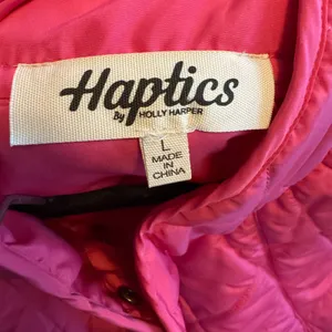 Hot Pink Quilted Puffer Snap Button Vest Size L thumbnail 6