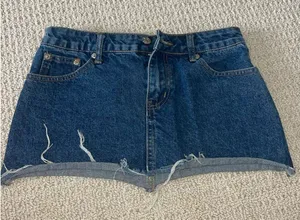 Edikted Mini Denim Skirt thumbnail 1