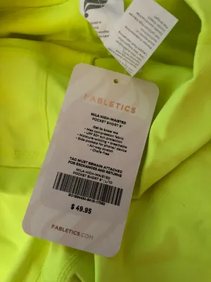 Neon Yellow Mila High Waisted Pocket Shorts thumbnail 4