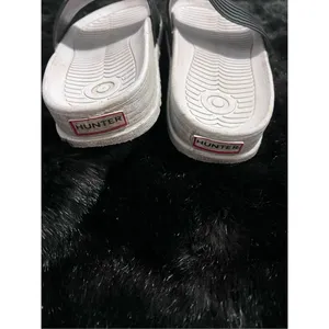 Hunter boots for Target Black Platform Slide Sandals Sz 10 thumbnail 3