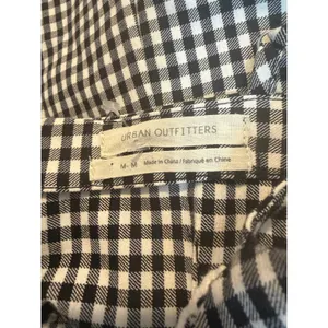 Urban Outfitters Southold‎ Gingham Mini Dress Black Multi Checkered Size M NWOT thumbnail 5