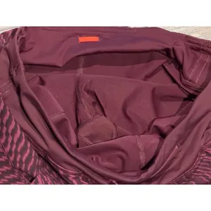Lululemon Pace Rival Skirt Red Grape Black‎ Pleated Tennis Athletic Skort Size 6 thumbnail 5