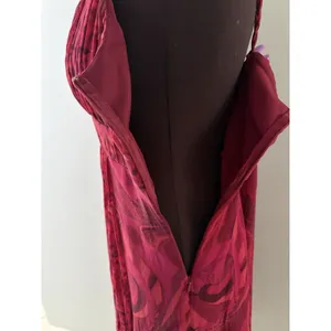 Y2K Babydoll Sangria Silk Dress Size 14 Red Fairy Whimsigoth Romantic Mystical thumbnail 4