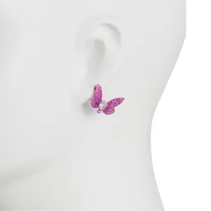 Betsey Johnson Garden Glam Butterfly Stud Earrings thumbnail 3
