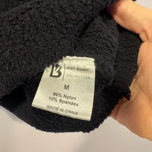 Buffbunny Collection Black‎ Textured Fuzzy Crop Top Frozen collection thumbnail 3