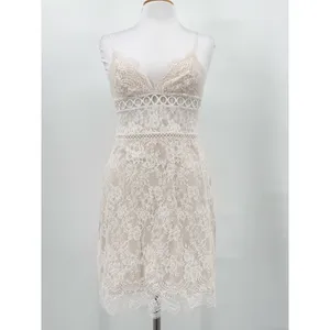 Victoria’s Secret Slip Dress Small Lace Ivory Sheer Chemise Coquette Whimsical thumbnail 3