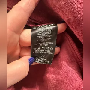 BLANK NYC & Free People vegan suede fringe jacket thumbnail 6