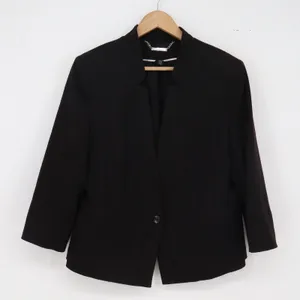 White House Black Market Blazer Womens 14 Career Black 3/4 Sleeve Excellent thumbnail 1