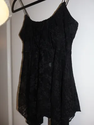 Just Polly New York Black Lace Babydoll Cami Top NWT Size S thumbnail 7
