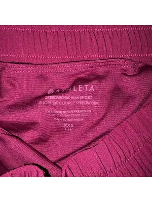 Athleta $50 Run Woman’s XXS Athletic Shorts in Burgundy, Training/Running thumbnail 5
