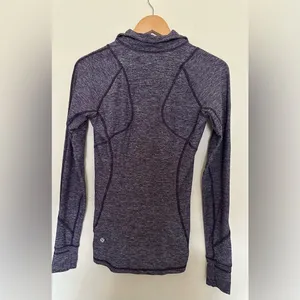 Lululemon athletica Race Your‎ Pace Violet Long Sleeve Jacket Half Zipper Sz 6 thumbnail 3
