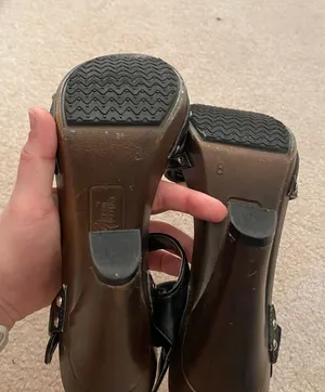 Black And Brown Studded Heels Size 8 thumbnail 7