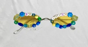 Notre Dame beaded sunglasses Gameday accessory thumbnail 1