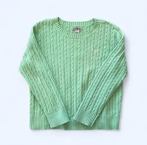 Mint green cable knit sweater size M by Duck Head thumbnail 1
