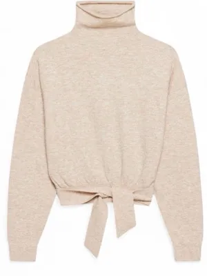Wilfred Lorin Sweater by Aritzia beige sz L funnel neck thumbnail 3