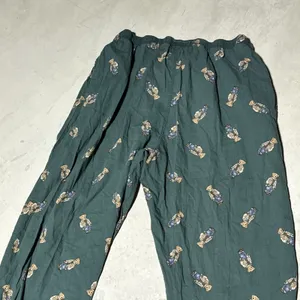 VTG Polo Ralph Lauren Polo Bear Pajama Pants Y2K AOP Men's SZ XL Green Preppy thumbnail 8
