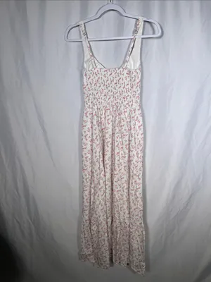 Hollister Womens Pink Floral Maxi Dress Xs thumbnail 5