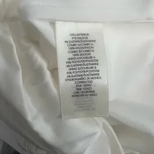 Alice + Olivia Bianca Mini Dress Ruched One-Shoulder‎ Silk White Black Size 6 thumbnail 10
