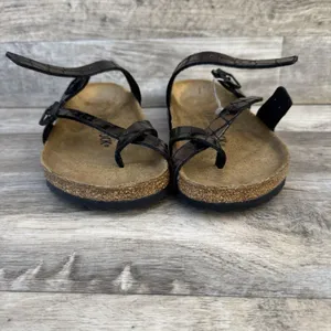 Birkenstock Mayari Microfiber Gator Gleam Copper Sandal Women Size 5 New thumbnail 6