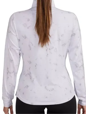 Bad Birdie Marble Quarter Zip Pullover Jacket women’s L Golf Tennis Sporty thumbnail 3