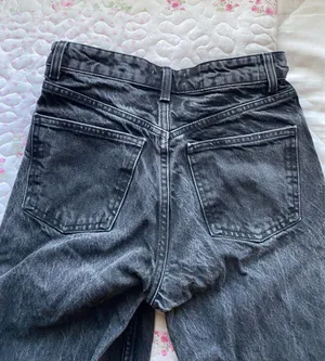 ZARA Black Jeans High-Rise Straight Leg thumbnail 2