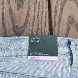 NWT Wild Fable Low-Rise bootcut light wash jeans easy rigid size 2 thumbnail 8