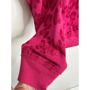Aeropostale Sweater Womens Medium Leopard‎ Print Pink Pullover Boatneck thumbnail 5